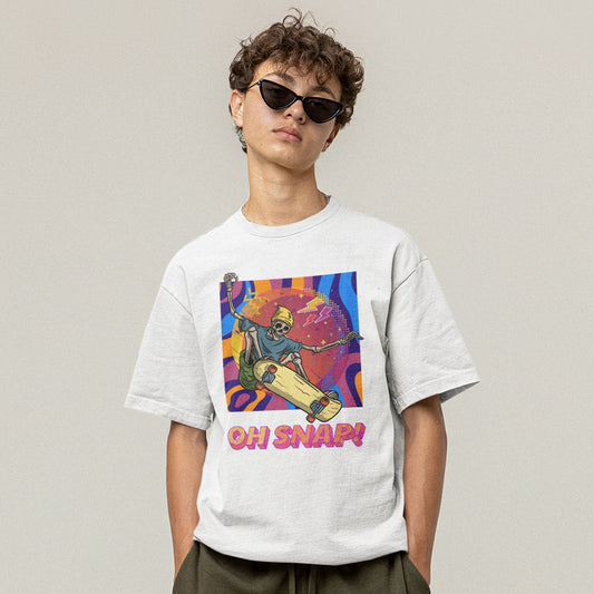 Oh Snap Skating T-Shirt - Embrace Thrilling Stunts with Cool Style!