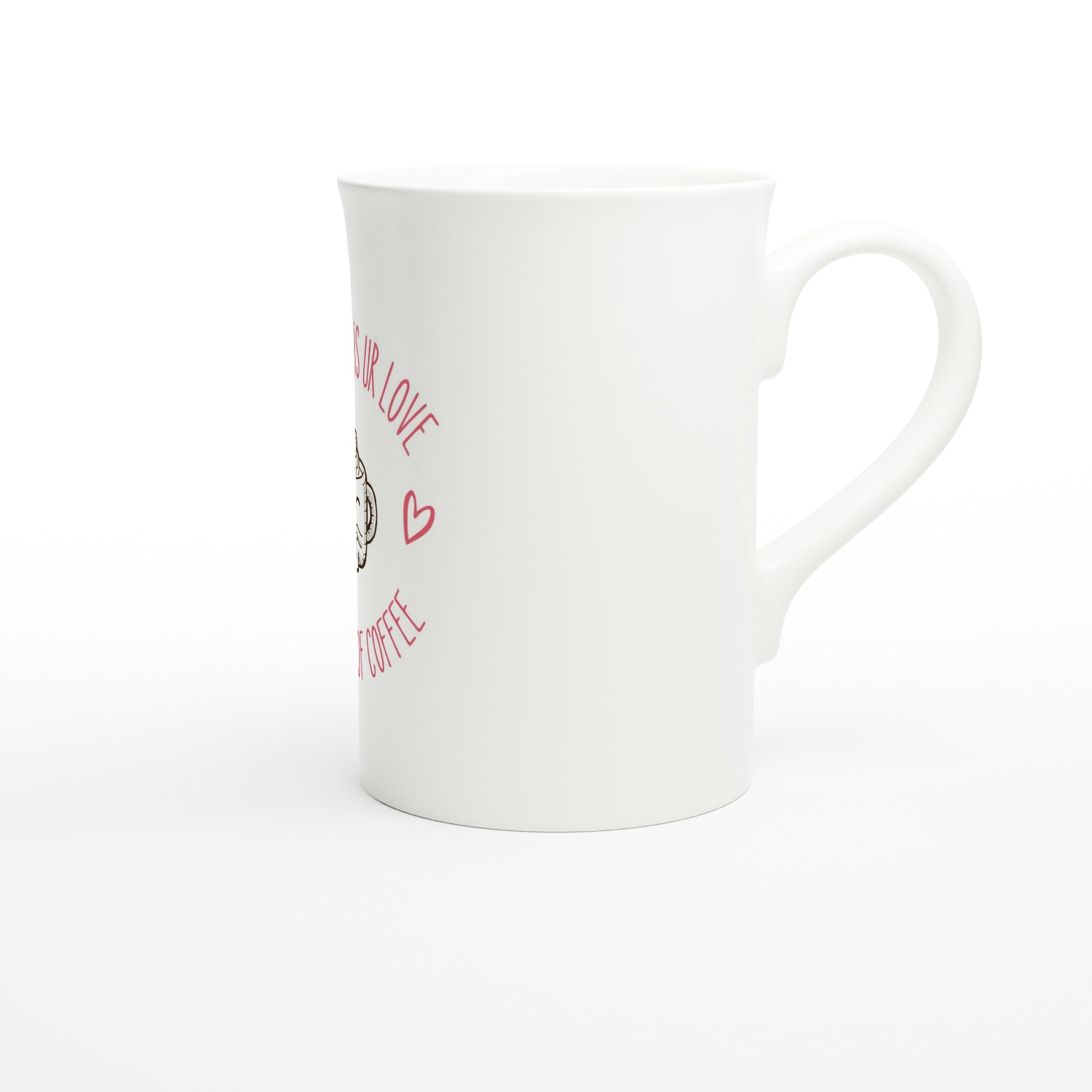 White 10oz Porcelain Slim Mug