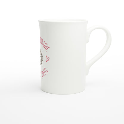 White 10oz Porcelain Slim Mug