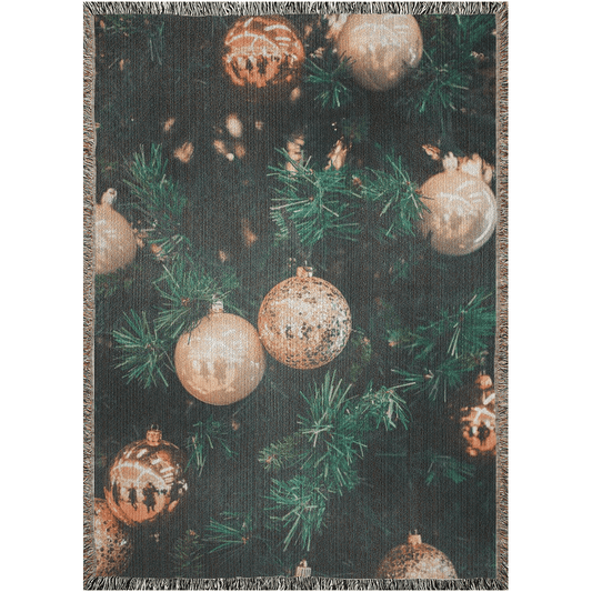 Christmas Tree Design Woven Blankets