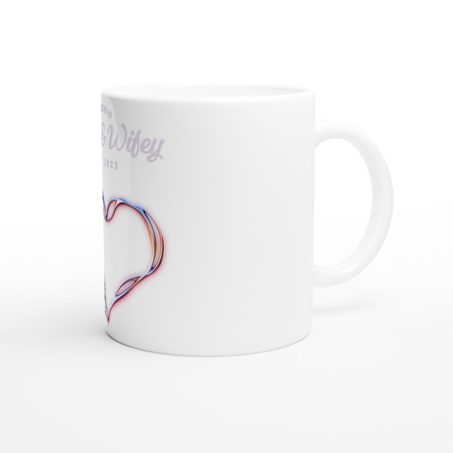 Hubby & Wifey Customizable White 11oz Ceramic Mug