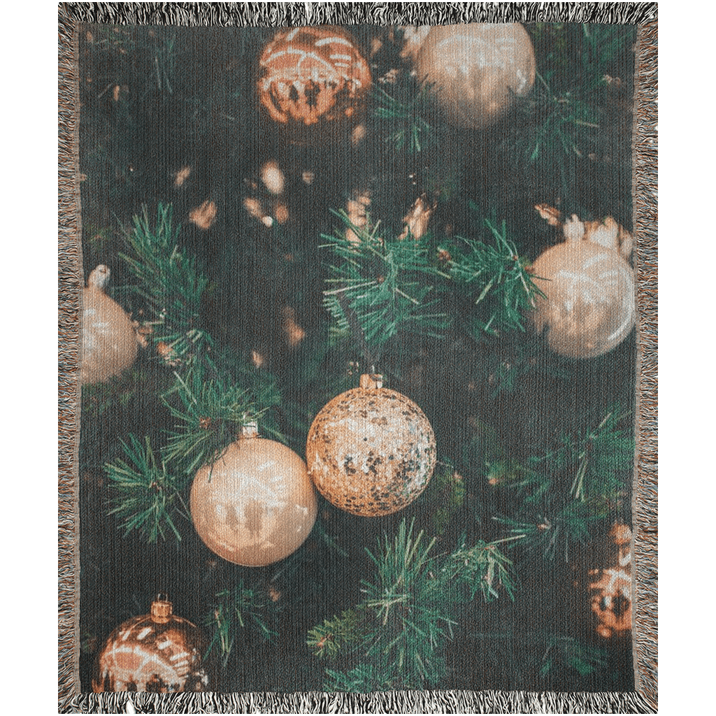 Christmas Tree Design Woven Blankets