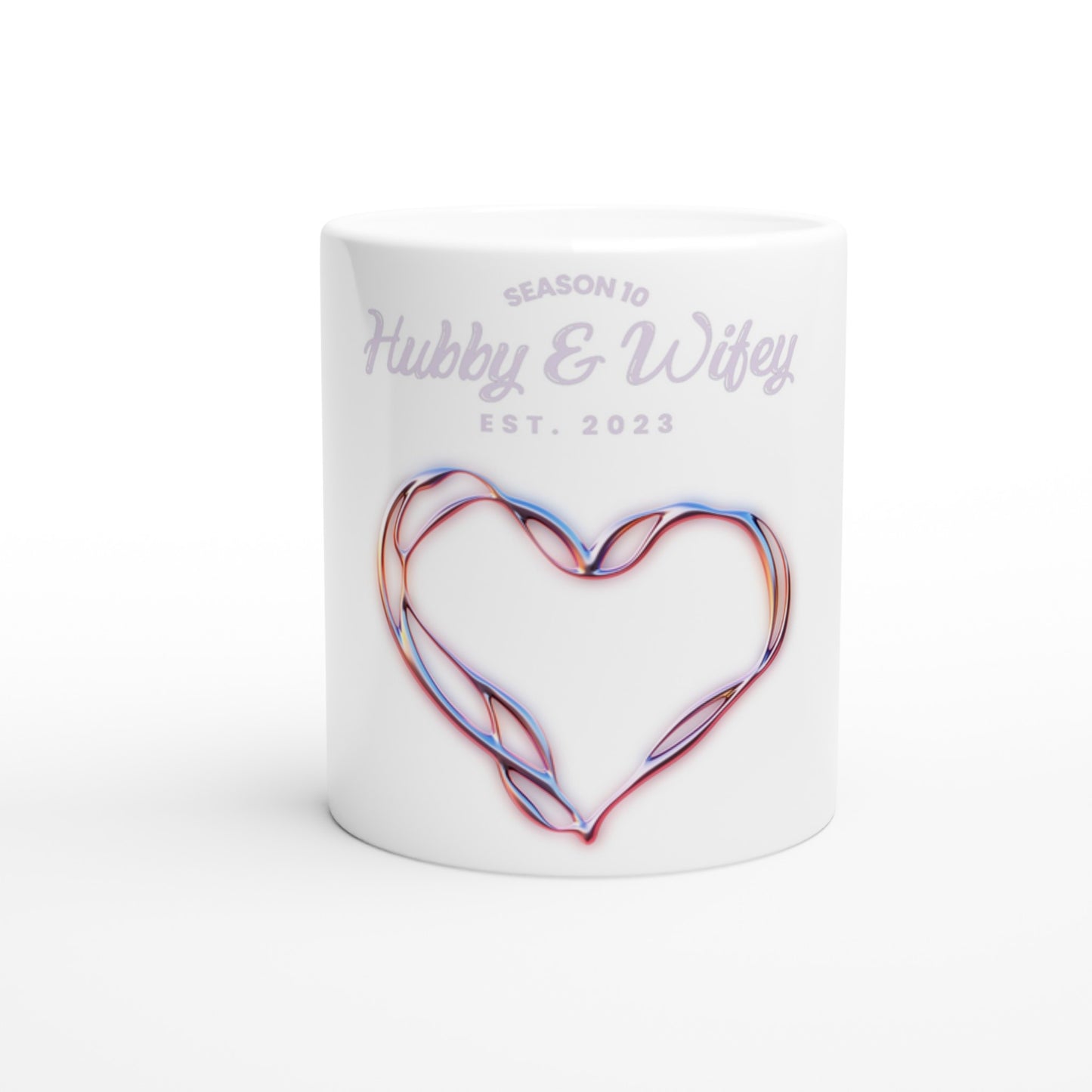 Hubby & Wifey Customizable White 11oz Ceramic Mug