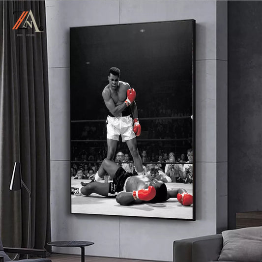 Boxer Muhammad Ali Art Picture Wall Art Painting Prints Home Living Room Decoration Painting