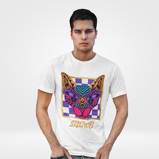 Silence Cat T-Shirt - Embrace Tranquility and Mystery with Enigmatic Elegance
