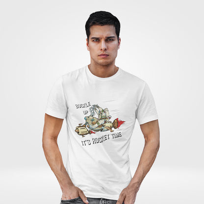 It's Rocket Time T-shirt - Blast Off to Adventure | Trendy Tee for Space Enthusiasts