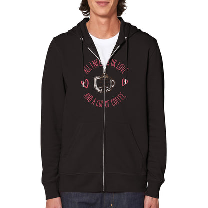 Organic Unisex Zip Hoodie