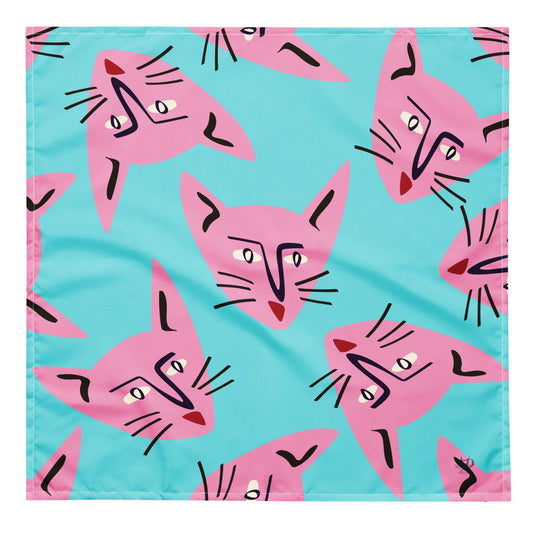 Vibrant Cat Bandana - Colorful Scarf for Your Stylish Feline