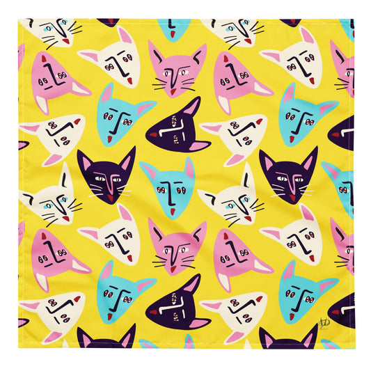 Colorful Cat Bandana - Stylish Scarf for Your Feline Fashionista