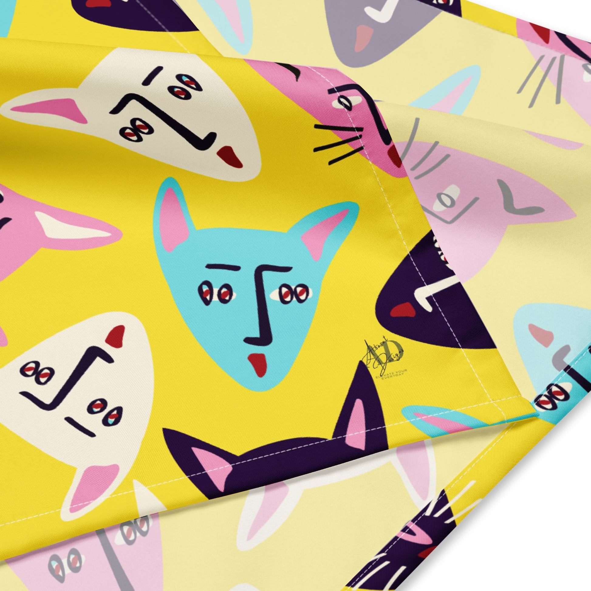 Colorful Cat Bandana - Stylish Scarf for Your Feline Fashionista