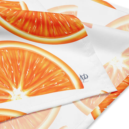 Orange Bandana - Stylish Pet Scarf for All Seasons