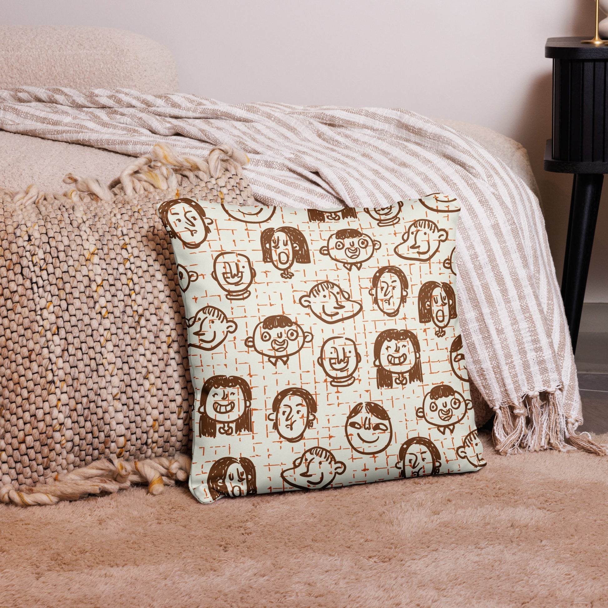 Cozy Cartoon Pillow - Fun and Comfortable Accent for Home Decor