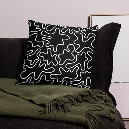 Black Elegant Pillow - Timeless Sophistication for Your Home
