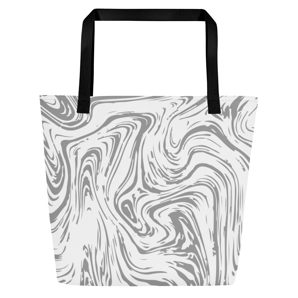 Elegant White Large Tote Bag - Timeless Style and Functionality in One