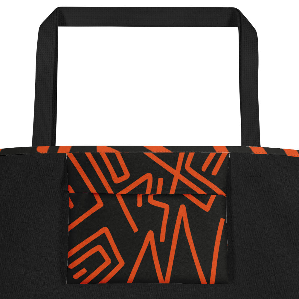 Cool Black Large Tote Bag - Effortless Style and Functionality in One