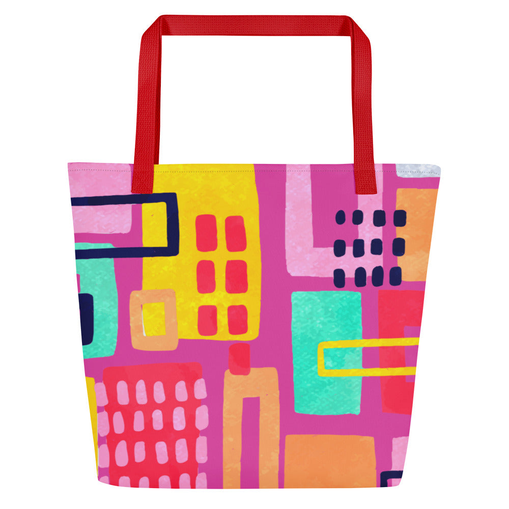 Cute Pattern Large Tote Bag - Your Quirky and Stylish Everyday Companion