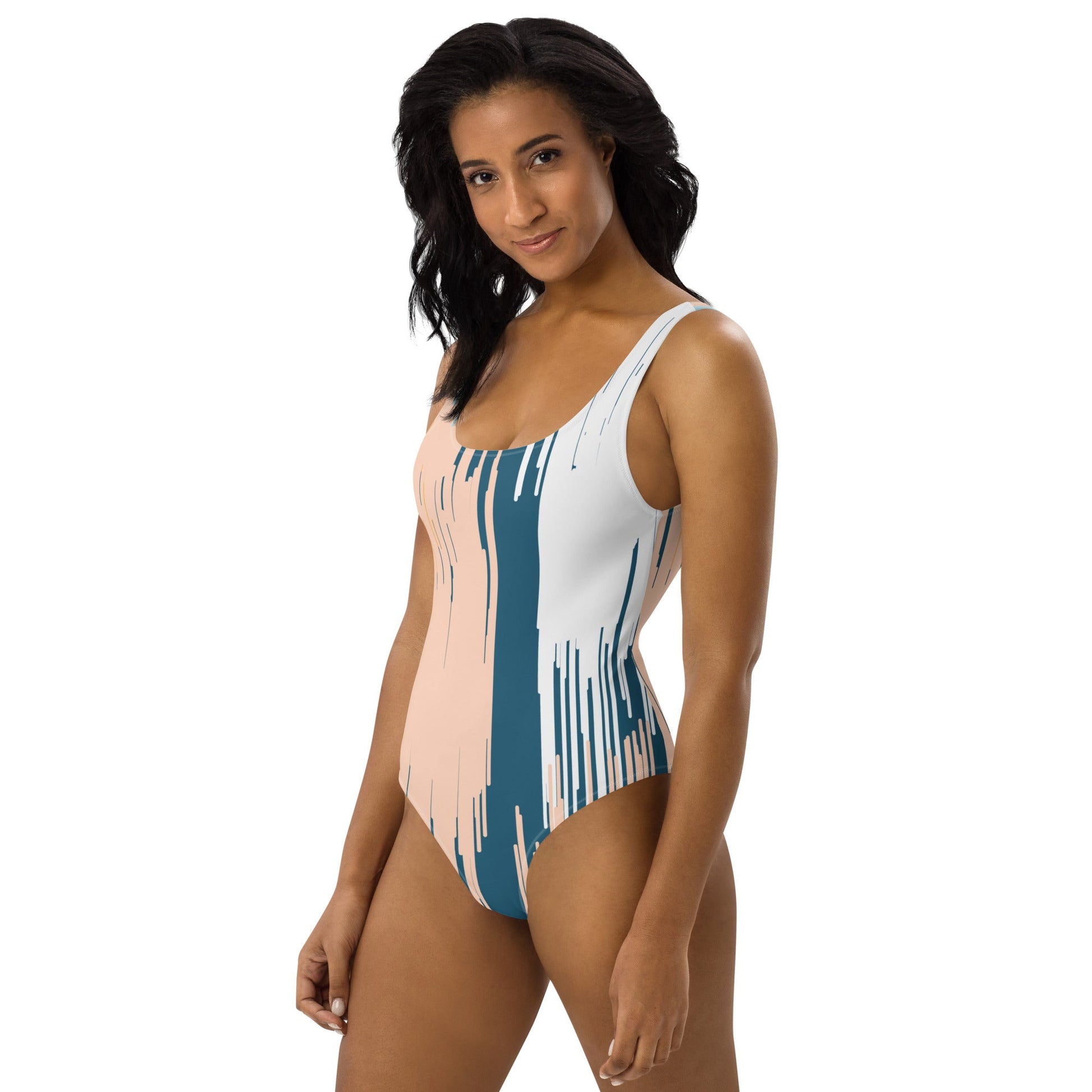 Classic One-Piece Swimsuit - Timeless Elegance and Comfort for Beach Days with Grace