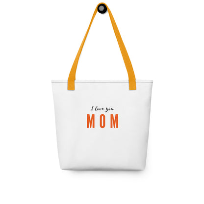 I Love You Mom - Heartfelt Tote Bag for Expressing Endless Love and Everyday Essentials