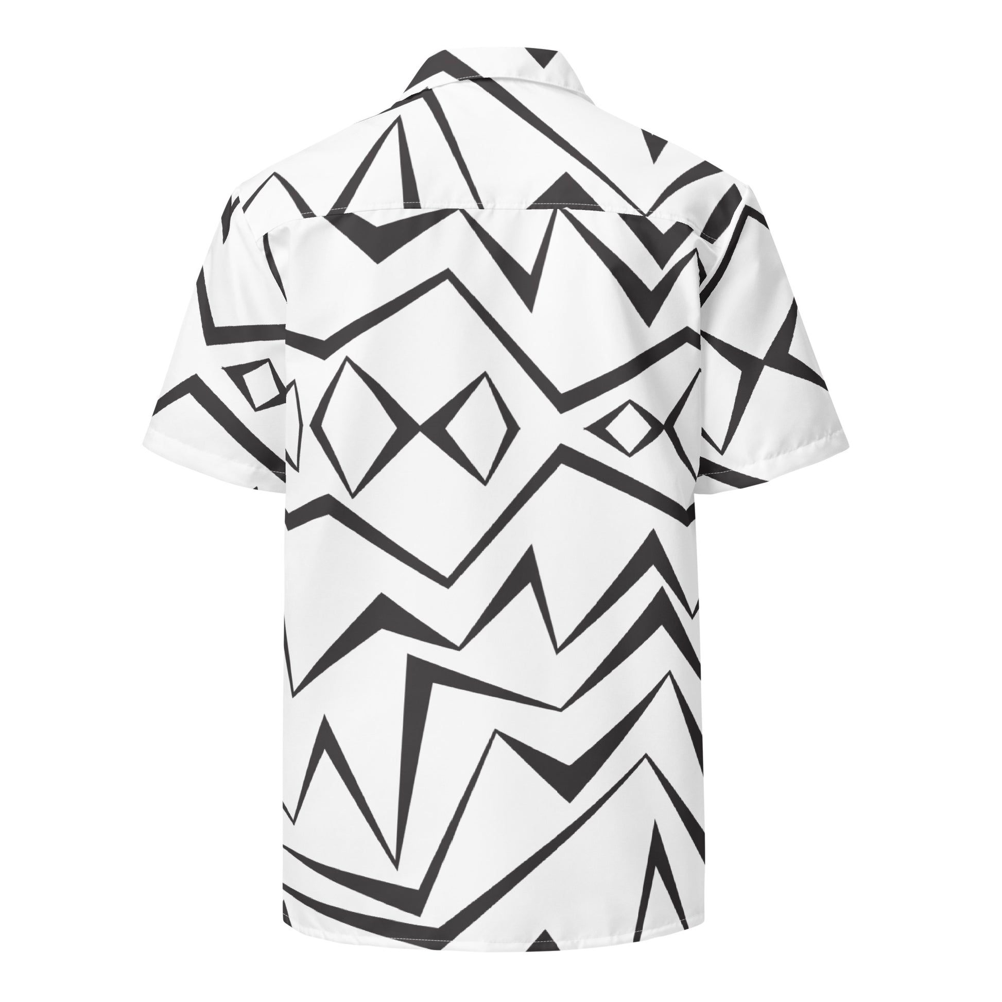 Make a Statement with Our Abstract Unisex Button Shirt - Modern Style for Every Wardrobe