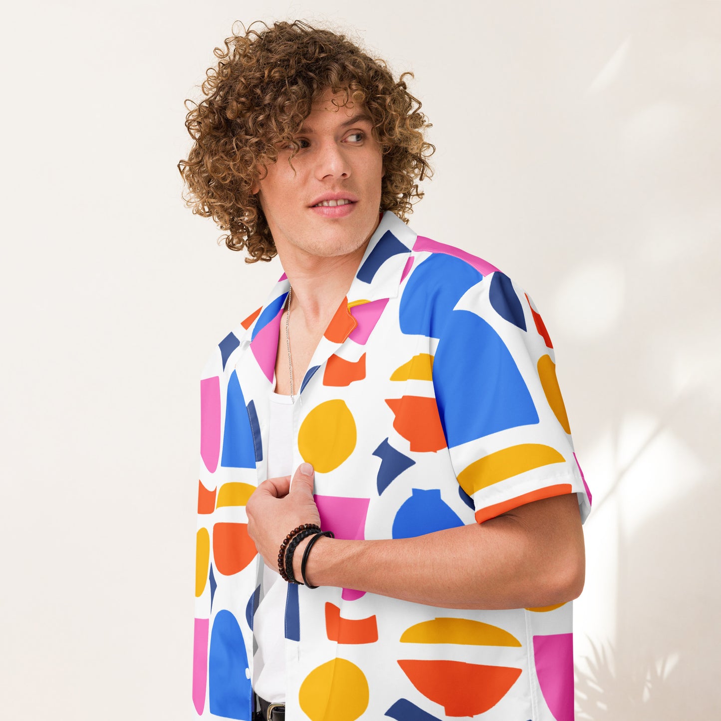 Vibrant Unisex Button Shirt - Infuse Your Wardrobe with Colorful Style