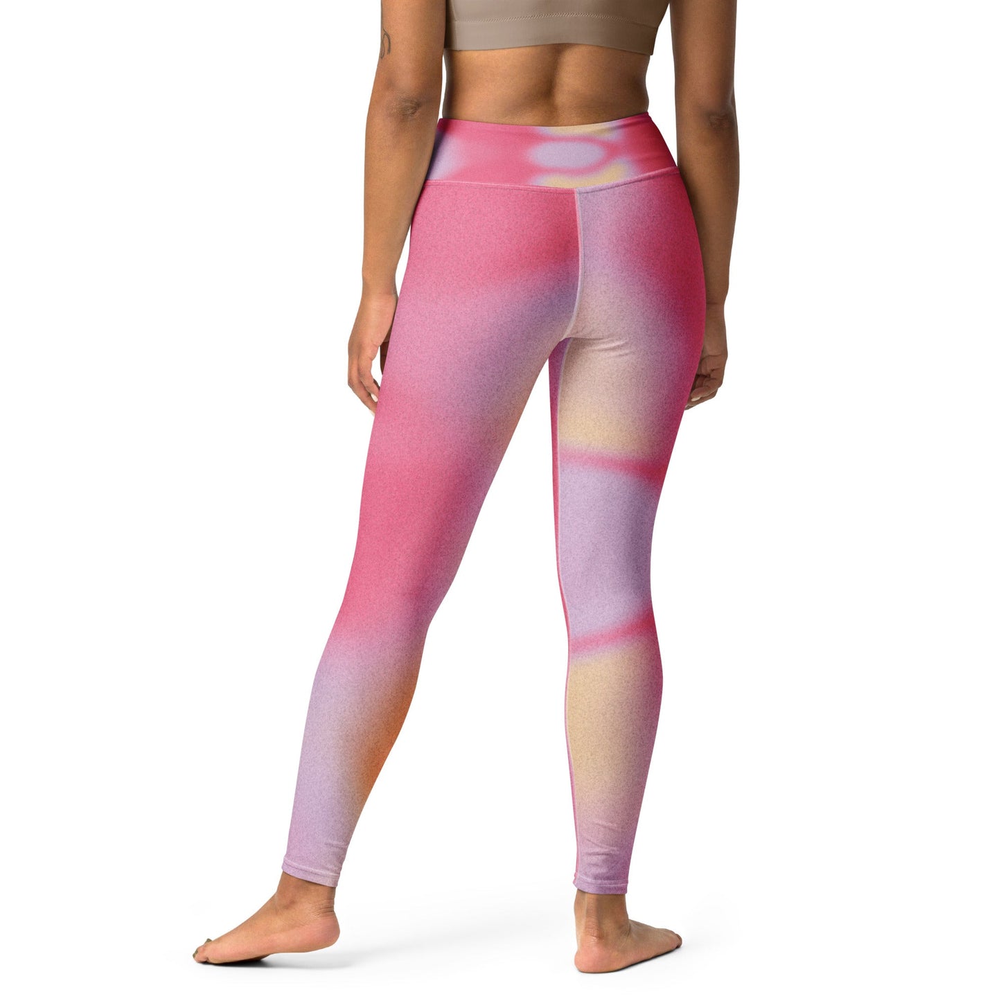 Pink Dye Yoga Leggings - Elevate Your Practice in Style