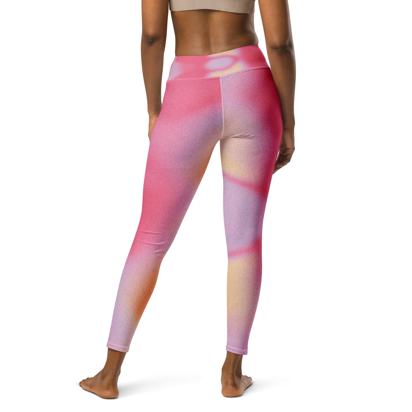 Pink Dye Yoga Leggings - Elevate Your Practice in Style