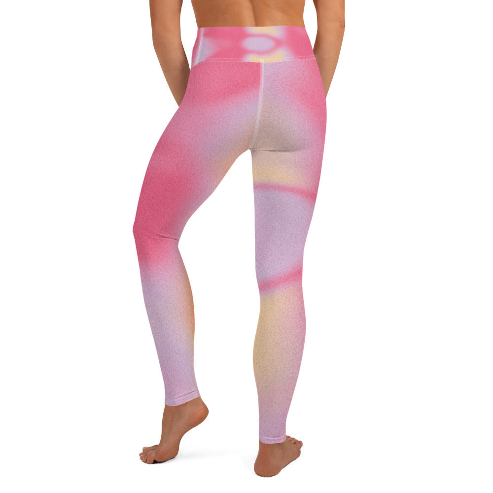 Pink Dye Yoga Leggings - Elevate Your Practice in Style