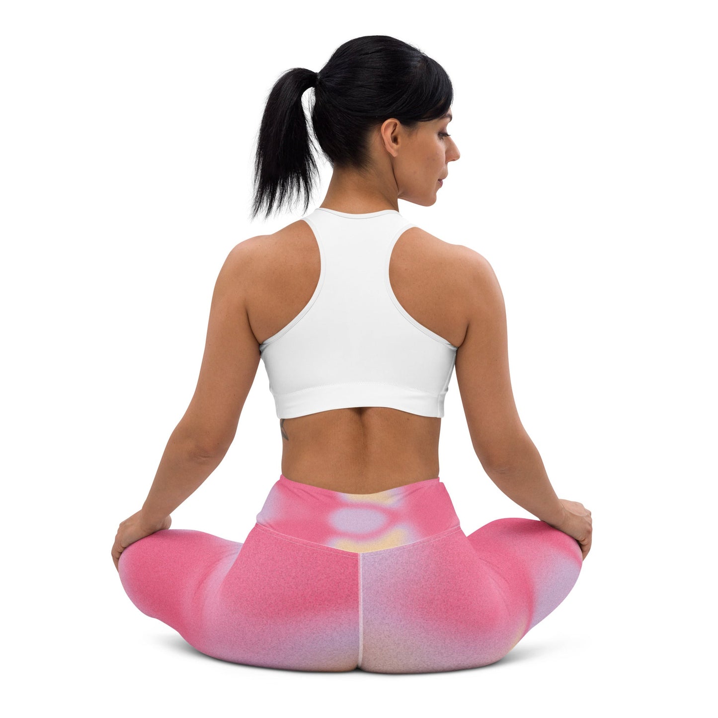 Pink Dye Yoga Leggings - Elevate Your Practice in Style