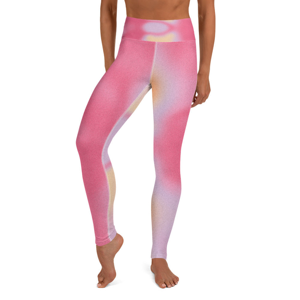 Pink Dye Yoga Leggings - Elevate Your Practice in Style