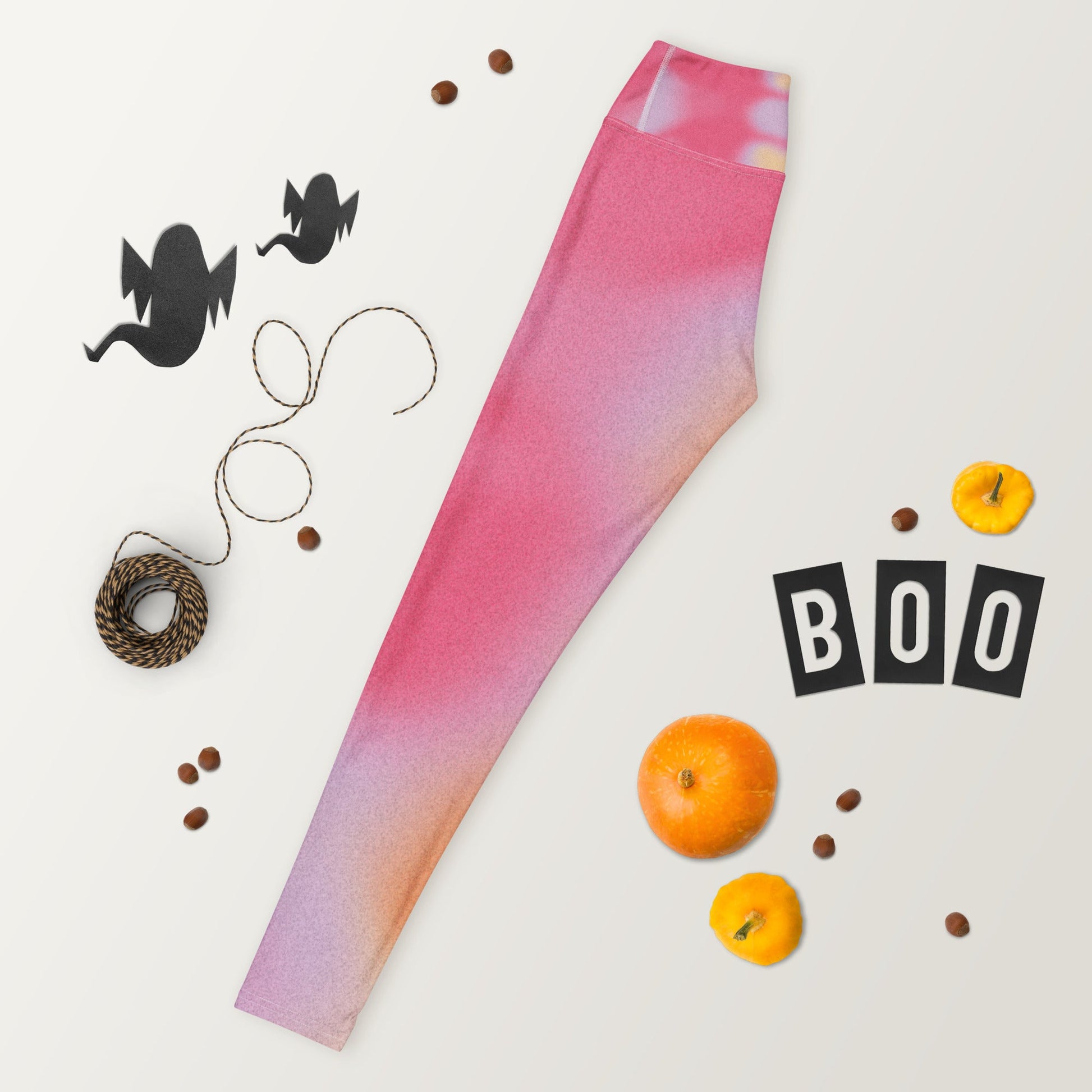 Pink Dye Yoga Leggings - Elevate Your Practice in Style