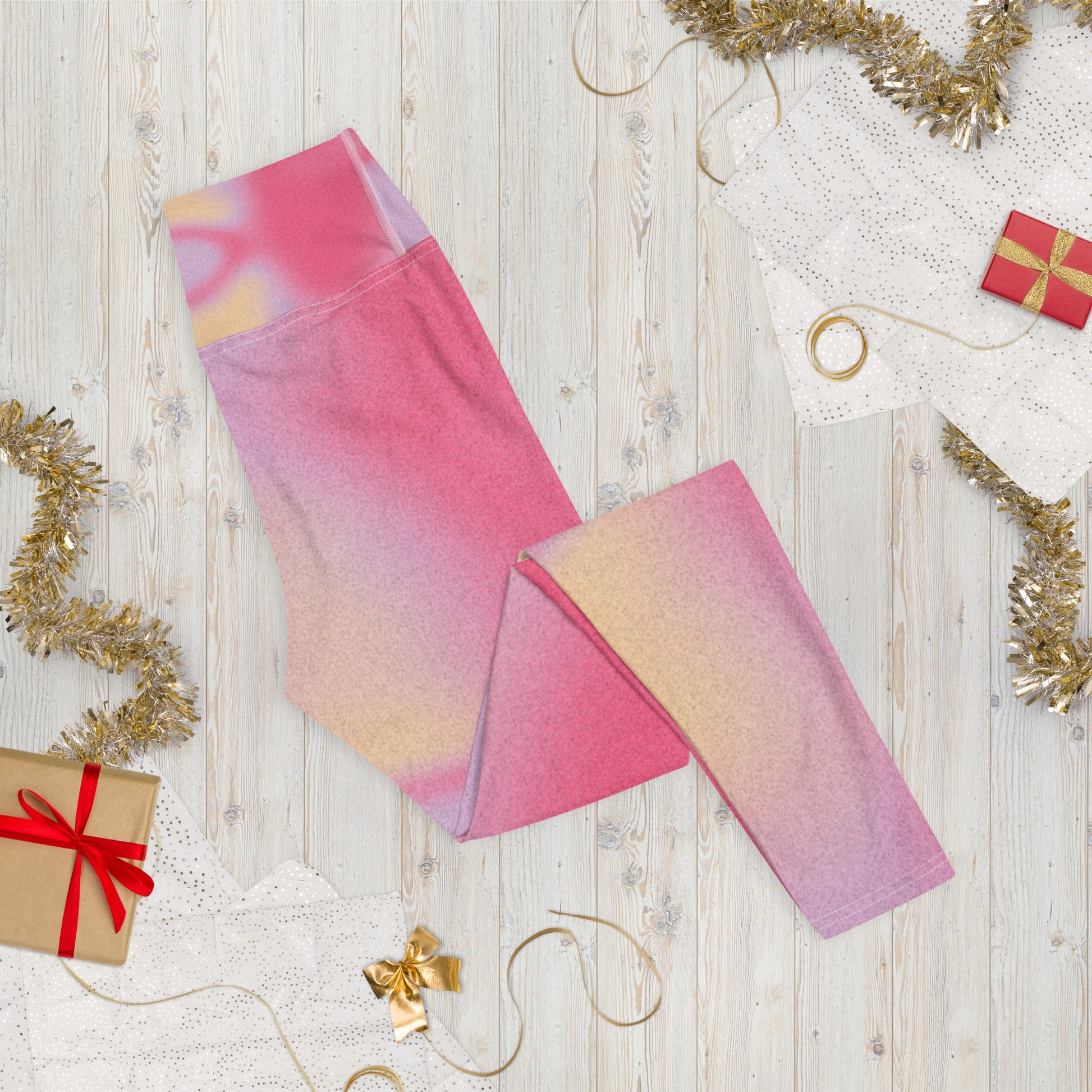 Pink Dye Yoga Leggings - Elevate Your Practice in Style