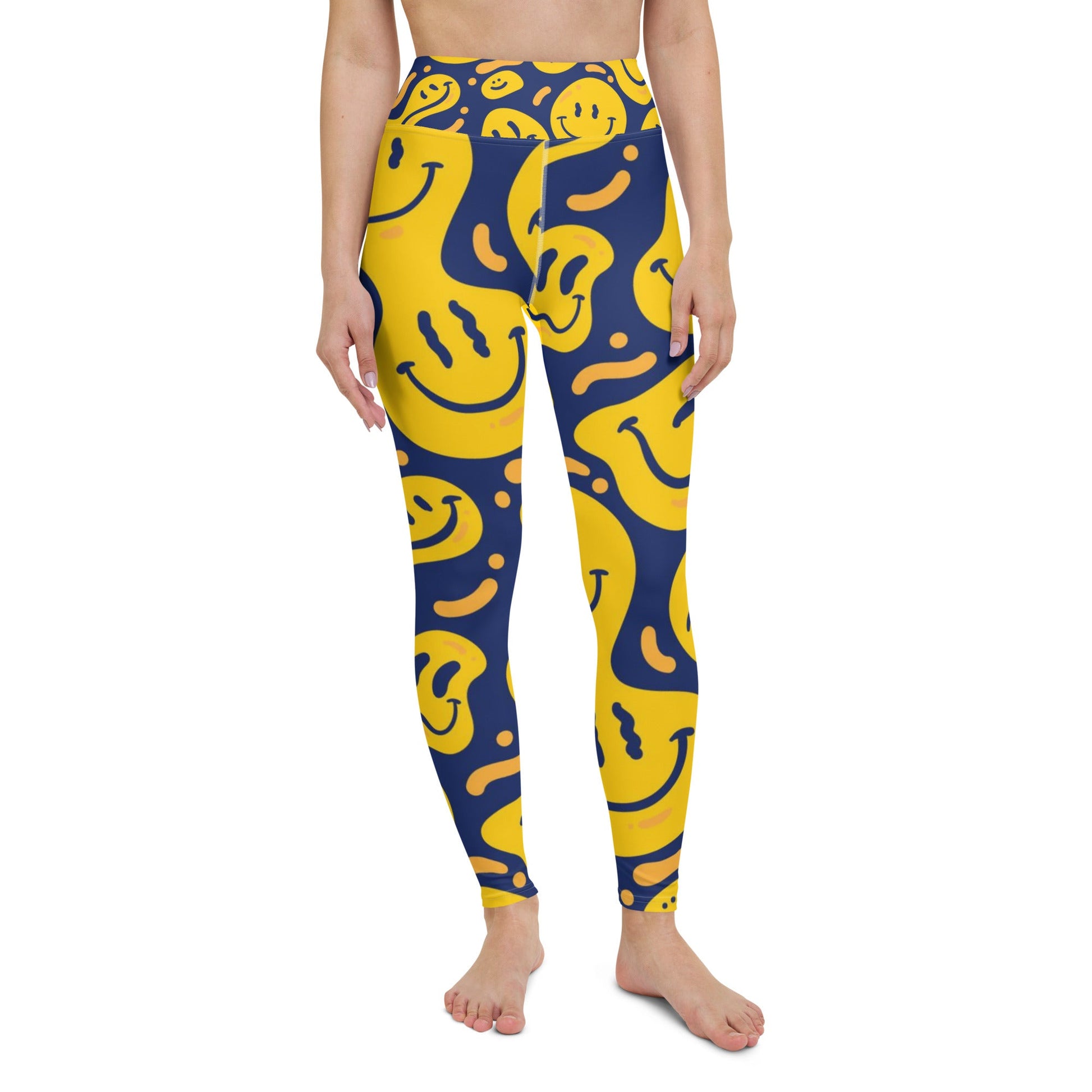 Smiley Yoga Leggings - Bring Joy to Your Practice