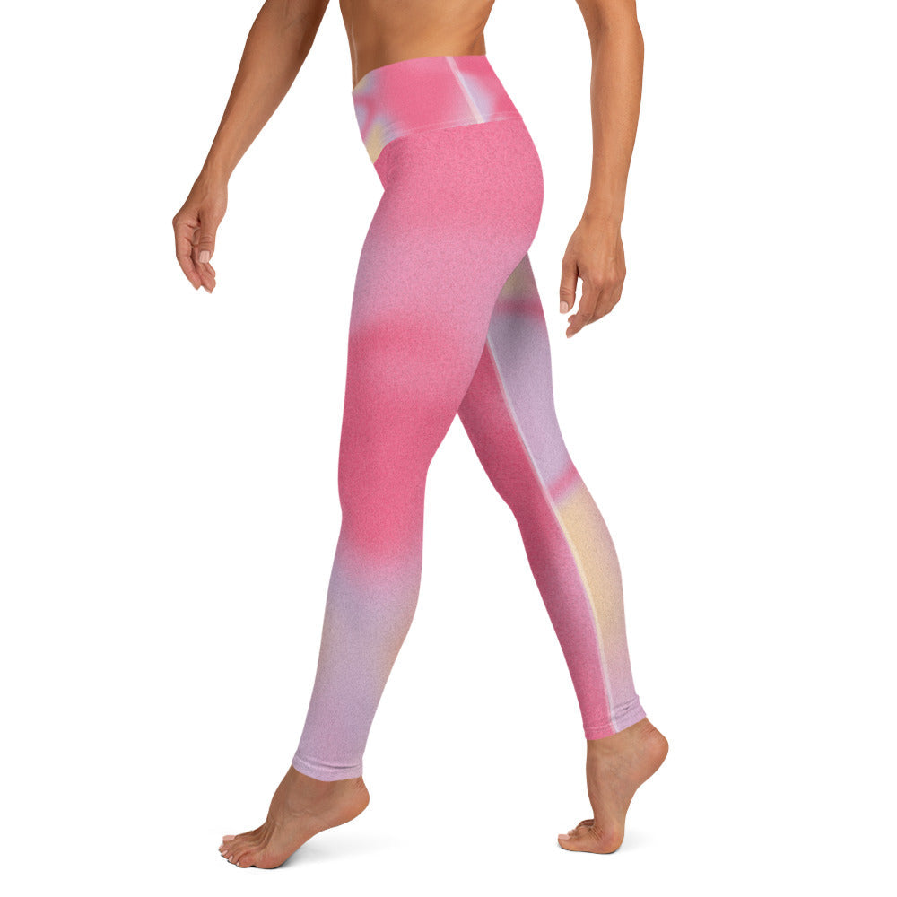 Pink Dye Yoga Leggings - Elevate Your Practice in Style