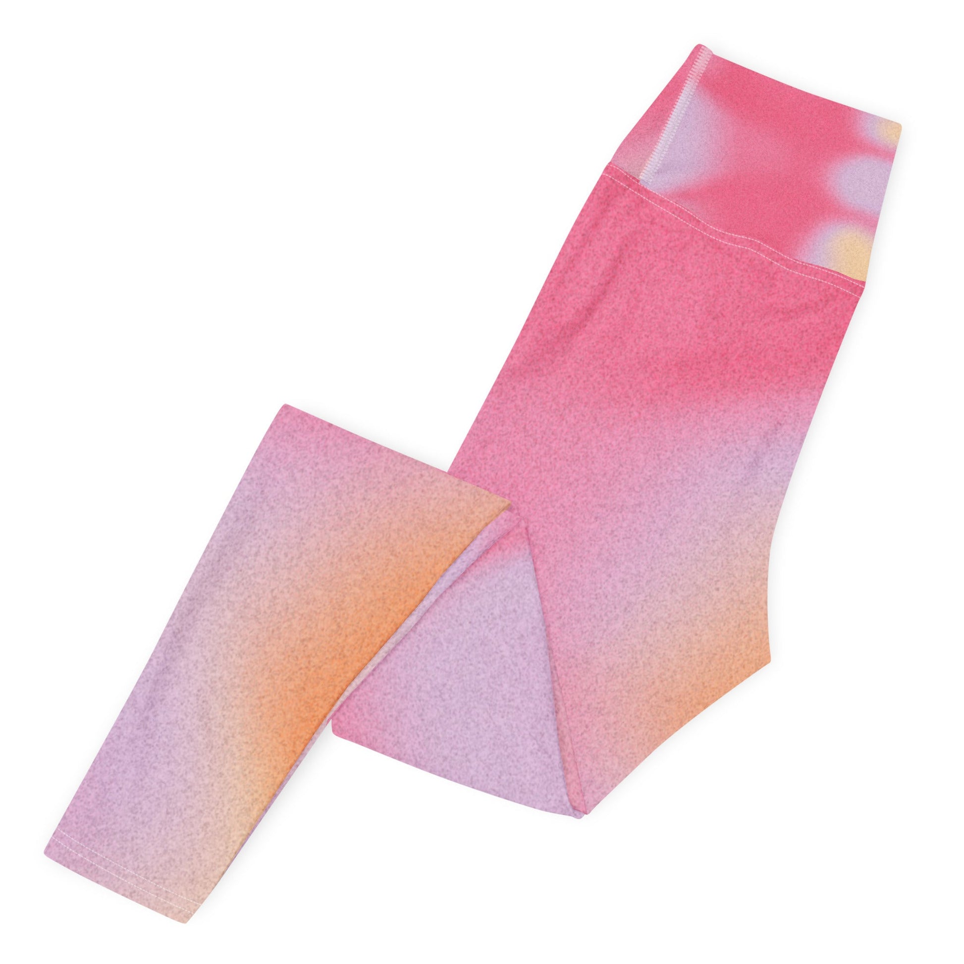 Pink Dye Yoga Leggings - Elevate Your Practice in Style