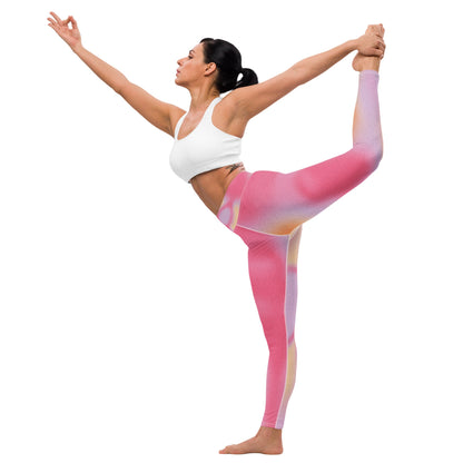 Pink Dye Yoga Leggings - Elevate Your Practice in Style