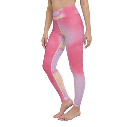 Pink Dye Yoga Leggings - Elevate Your Practice in Style