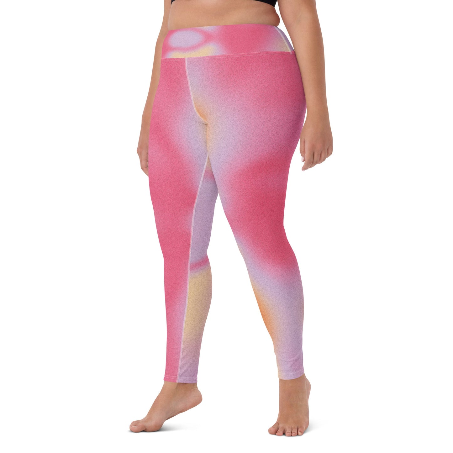 Pink Dye Yoga Leggings - Elevate Your Practice in Style