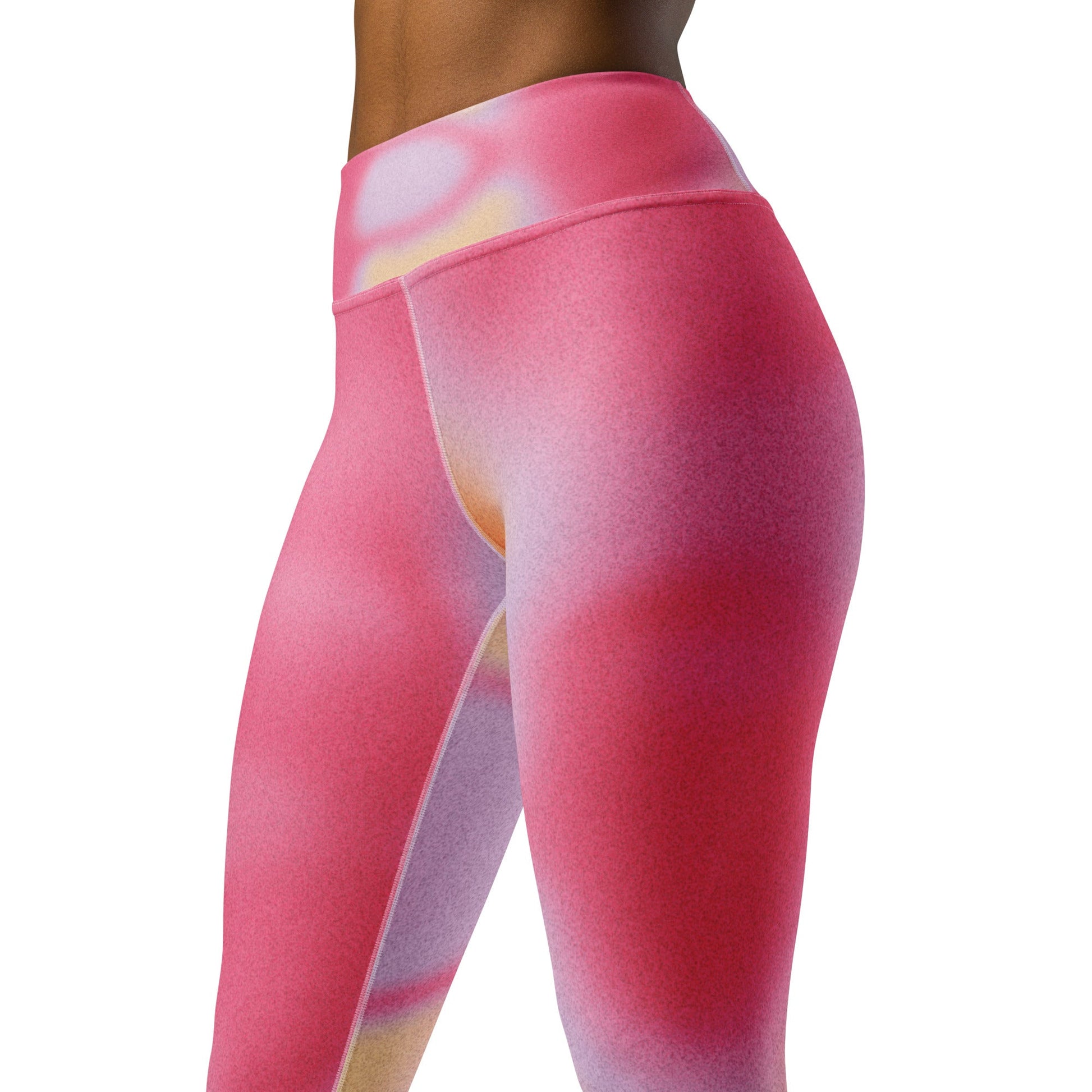 Pink Dye Yoga Leggings - Elevate Your Practice in Style