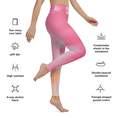 Pink Dye Yoga Leggings - Elevate Your Practice in Style