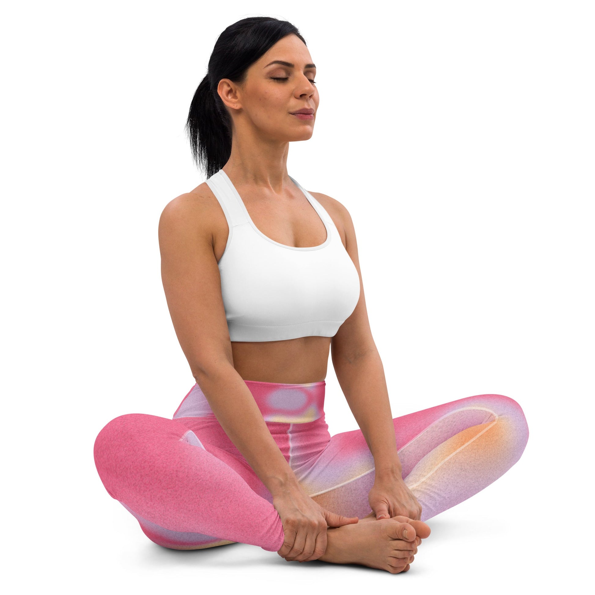 Pink Dye Yoga Leggings - Elevate Your Practice in Style