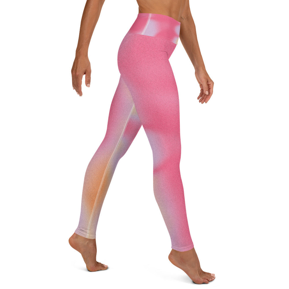 Pink Dye Yoga Leggings - Elevate Your Practice in Style