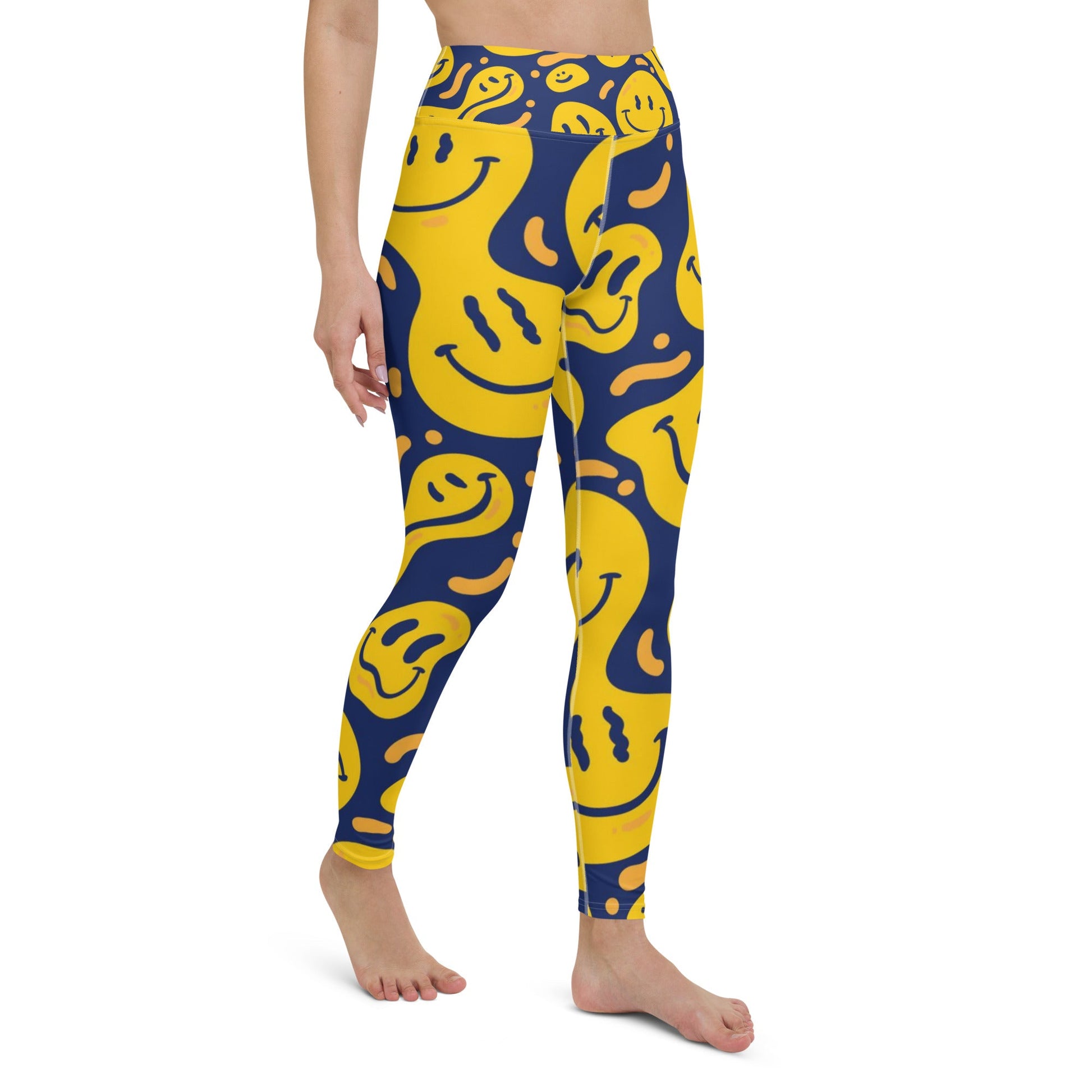 Smiley Yoga Leggings - Bring Joy to Your Practice