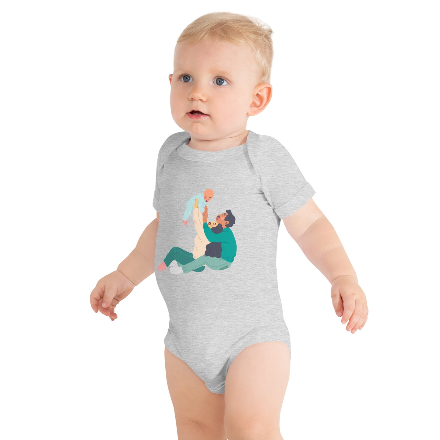 Sweet Family Love Baby Short Sleeve One Piece - Cozy Cotton, Adorable Designs, Bonding Bliss