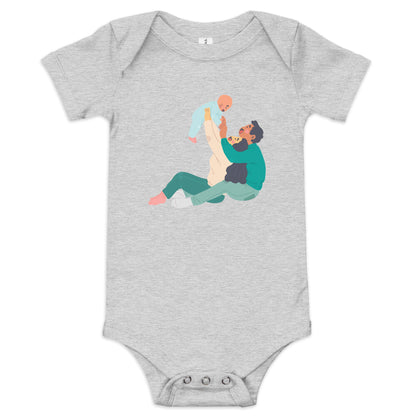 Sweet Family Love Baby Short Sleeve One Piece - Cozy Cotton, Adorable Designs, Bonding Bliss