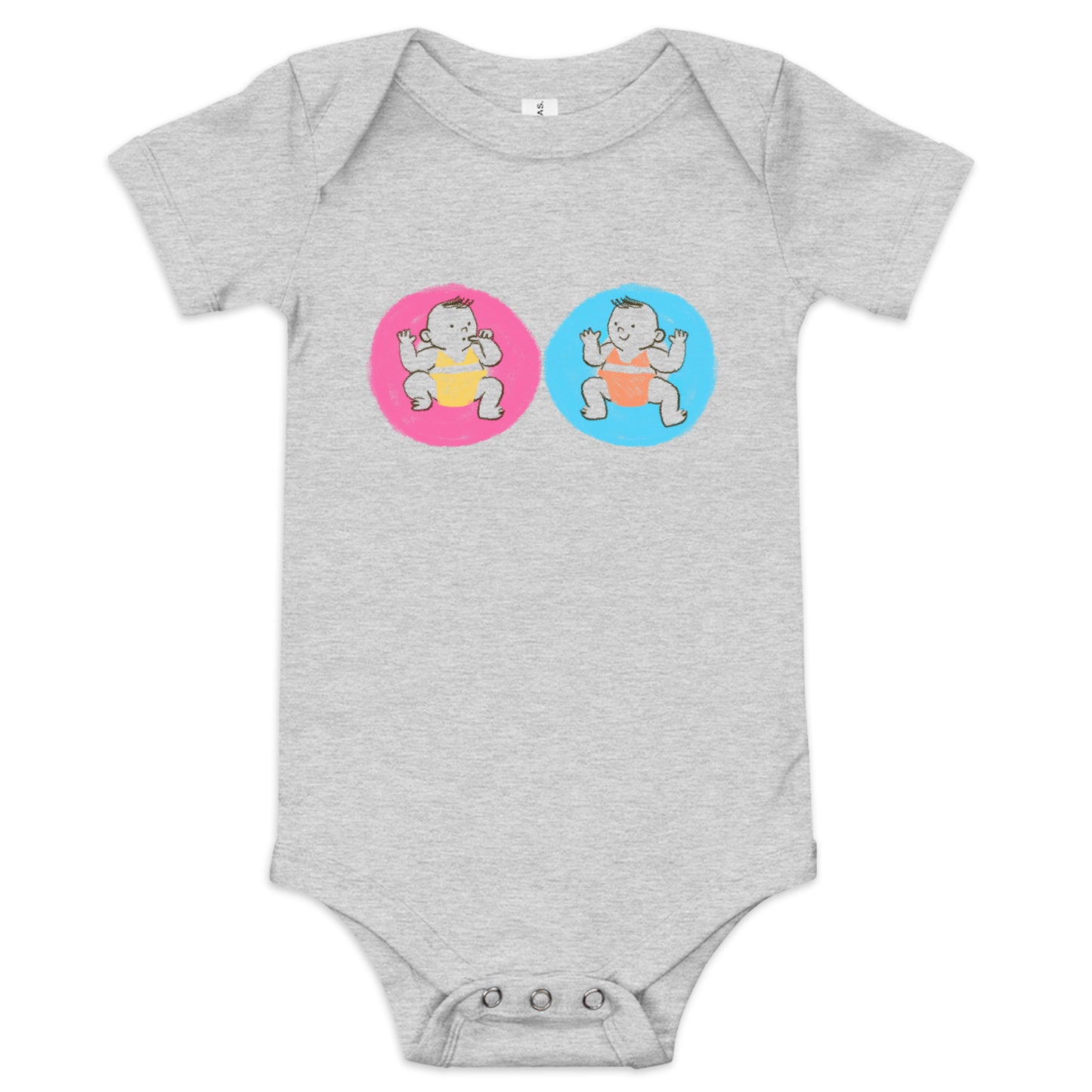 Gender Reveal Baby Short Sleeve One Piece - Soft Cotton, Adorable Design, Exciting Announcement