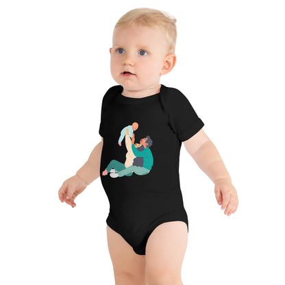 Sweet Family Love Baby Short Sleeve One Piece - Cozy Cotton, Adorable Designs, Bonding Bliss