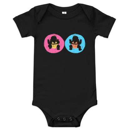 Gender Reveal Baby Short Sleeve One Piece - Soft Cotton, Adorable Design, Exciting Announcement