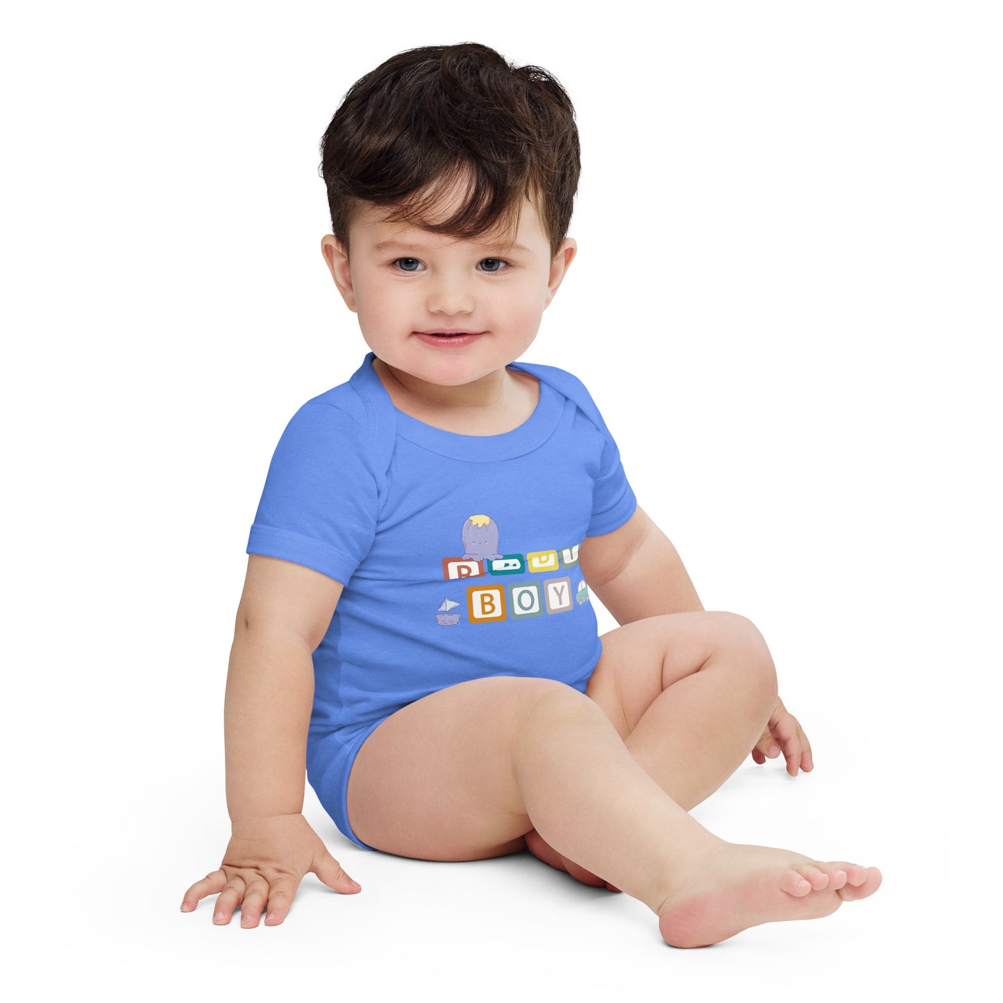 Adorable Baby Boy Short Sleeve One Piece - Soft Cotton, Easy Wear, Cute Designs