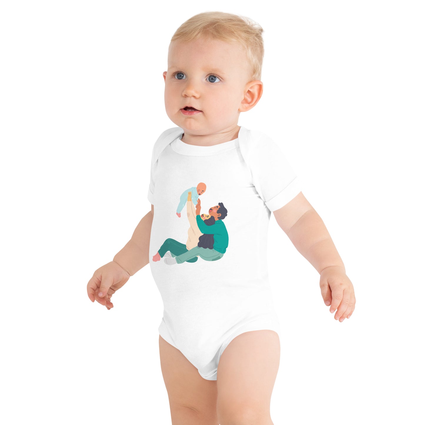 Sweet Family Love Baby Short Sleeve One Piece - Cozy Cotton, Adorable Designs, Bonding Bliss