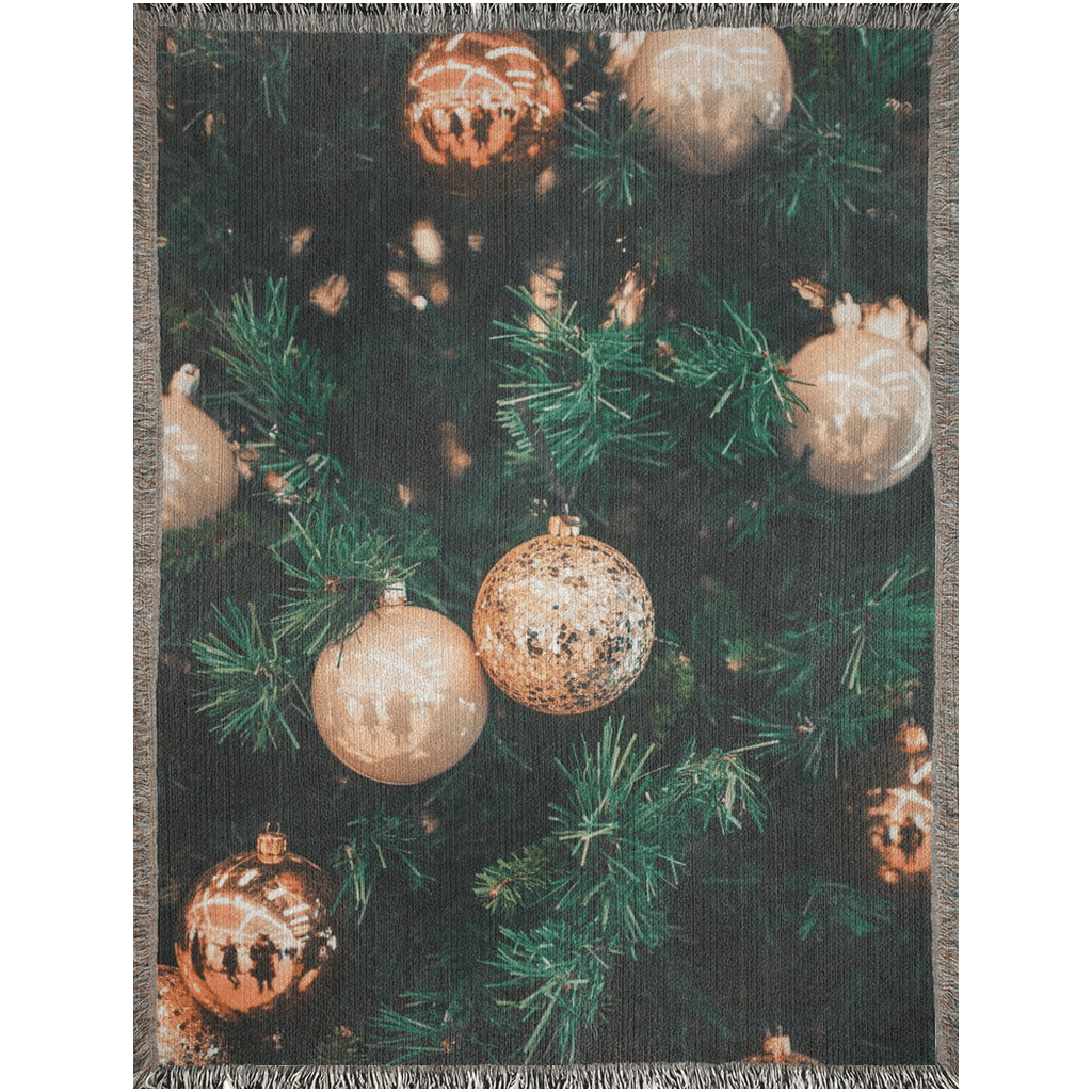 Christmas Tree Design Woven Blankets